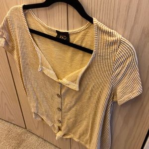 Striped crop top